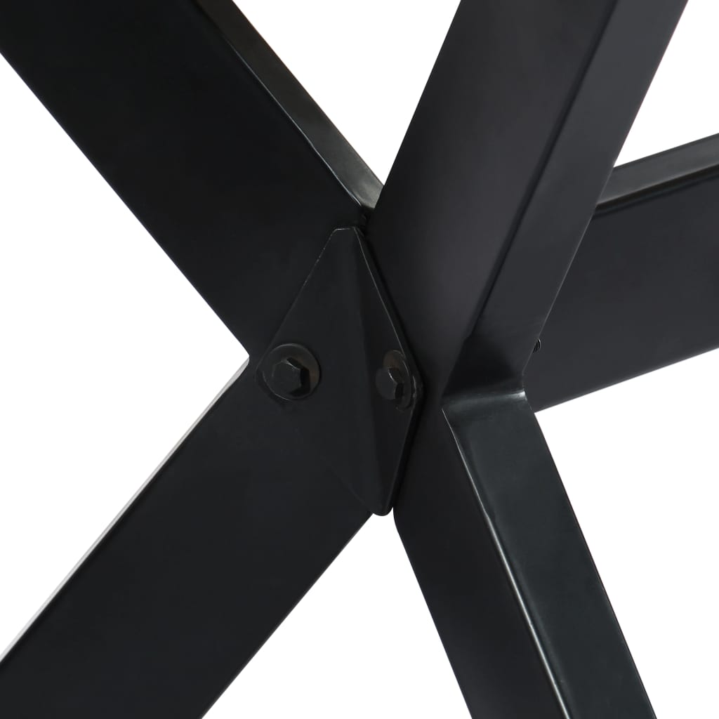 Dining Table 120x60x75 cm Solid Rough Mango Wood