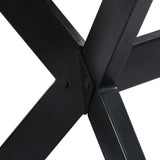 Dining Table 120x60x75 cm Solid Rough Mango Wood