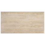Dining Table White 120x60x75 cm Solid Mango Wood