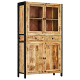 Highboard 100x40x175 cm Solid Mango Wood - Extra Image