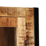 Highboard 100x40x175 cm Solid Mango Wood - 45-Degree Angle