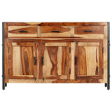Sideboard 120x35x75 cm Solid Acacia Wood - Front View