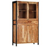 Highboard 100x40x175 cm Solid Acacia Wood - Extra Image