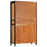 Highboard 100x40x175 cm Solid Acacia Wood - Top-Down View