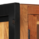 Highboard 100x40x175 cm Solid Acacia Wood - 45-Degree Angle