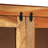 Highboard 100x40x175 cm Solid Acacia Wood - Rear View