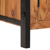 Highboard 100x40x175 cm Solid Acacia Wood - Low Angle