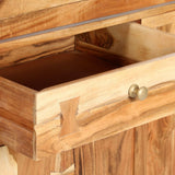 Highboard 100x40x175 cm Solid Acacia Wood - Extra Image