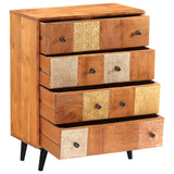 Chest of Drawers 60x30x75 cm Solid Acacia Wood - Side View
