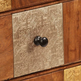 Chest of Drawers 60x30x75 cm Solid Acacia Wood - Rear View