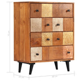 Chest of Drawers 60x30x75 cm Solid Acacia Wood - Low Angle