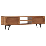 TV Cabinet 140x30x40 cm Solid Acacia Wood - Top-Down View