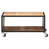 Coffee Table 70x70x32 cm Solid Acacia Wood - Front View