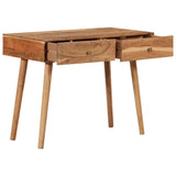 Desk 100x51x76 cm Solid Acacia Wood - Side View