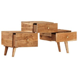 TV Cabinet 108x30x49 cm Solid Acacia Wood - Top-Down View