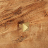 TV Cabinet 108x30x49 cm Solid Acacia Wood - Close-Up Angle
