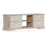 TV Cabinet 120x30x40 cm Solid Acacia Wood - Extra Image