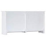 Sideboard Handmade White 140x30x70 cm Solid Acacia Wood