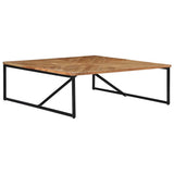 Coffee Table 110x110x36 cm Solid Acacia Wood - Side View