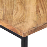Coffee Table 110x110x36 cm Solid Acacia Wood - Top-Down View
