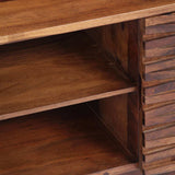 TV Cabinet 120x30x40 cm Solid Acacia Wood - Rear View