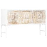 Side Cabinet 120x30x70 cm Solid Mango Wood - Low Angle