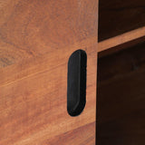 TV Cabinet 120x30x49 cm Solid Acacia Wood - Side View