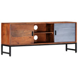 TV Cabinet 120x30x49 cm Solid Acacia Wood - Extra Image