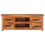 TV Cabinet 110x30x40 cm Solid Wood - Front View