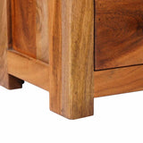 TV Cabinet 110x30x40 cm Solid Wood - Close-Up Angle