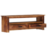TV Cabinet 118x30x40 cm Solid Wood - Front View
