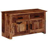 Sideboard 100x30x50 cm Solid Wood - Front View