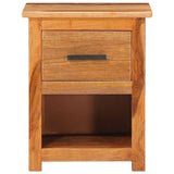 Nightstand 40x30x50 cm Solid Wood - Front View