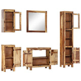 5 Piece Bathroom Set Solid Wood - Front View
