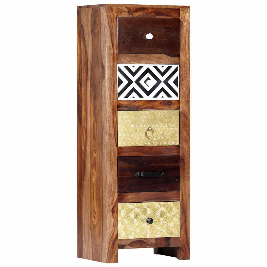 Side Cabinet 40x30x110 cm Solid Acacia Wood
