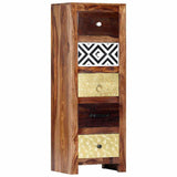 Side Cabinet 40x30x110 cm Solid Acacia Wood