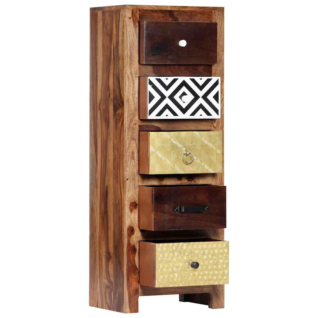 Side Cabinet 40x30x110 cm Solid Acacia Wood