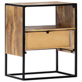 Nightstand 40x30x50 cm Solid Mango Wood - Top-Down View