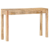 Console Table 120x30x75 cm Solid Mango Wood - Top-Down View