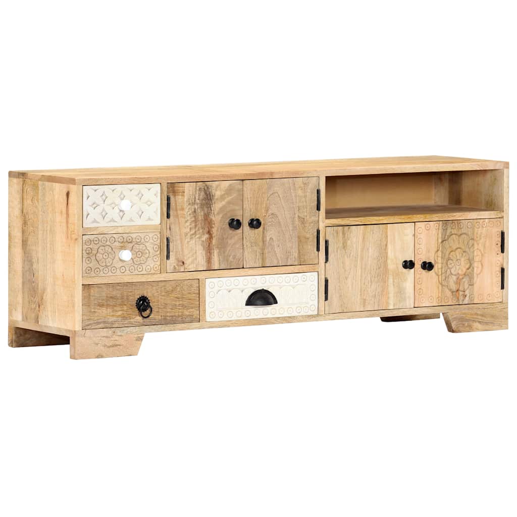 TV Cabinet 120x30x40 cm Solid Mango Wood