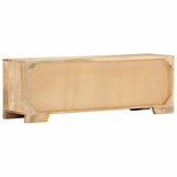 TV Cabinet 120x30x40 cm Solid Mango Wood - Low Angle