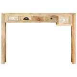 Console Table 110x30x75 cm Solid Mango Wood - Front View