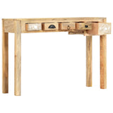Console Table 110x30x75 cm Solid Mango Wood - Side View