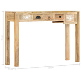 Console Table 110x30x75 cm Solid Mango Wood