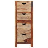 Drawer Cabinet 40x30x100 cm Solid Acacia Wood