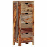 Drawer Cabinet 40x30x100 cm Solid Acacia Wood