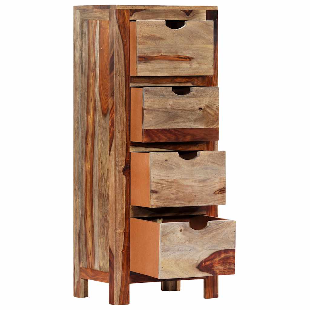 Drawer Cabinet 40x30x100 cm Solid Acacia Wood