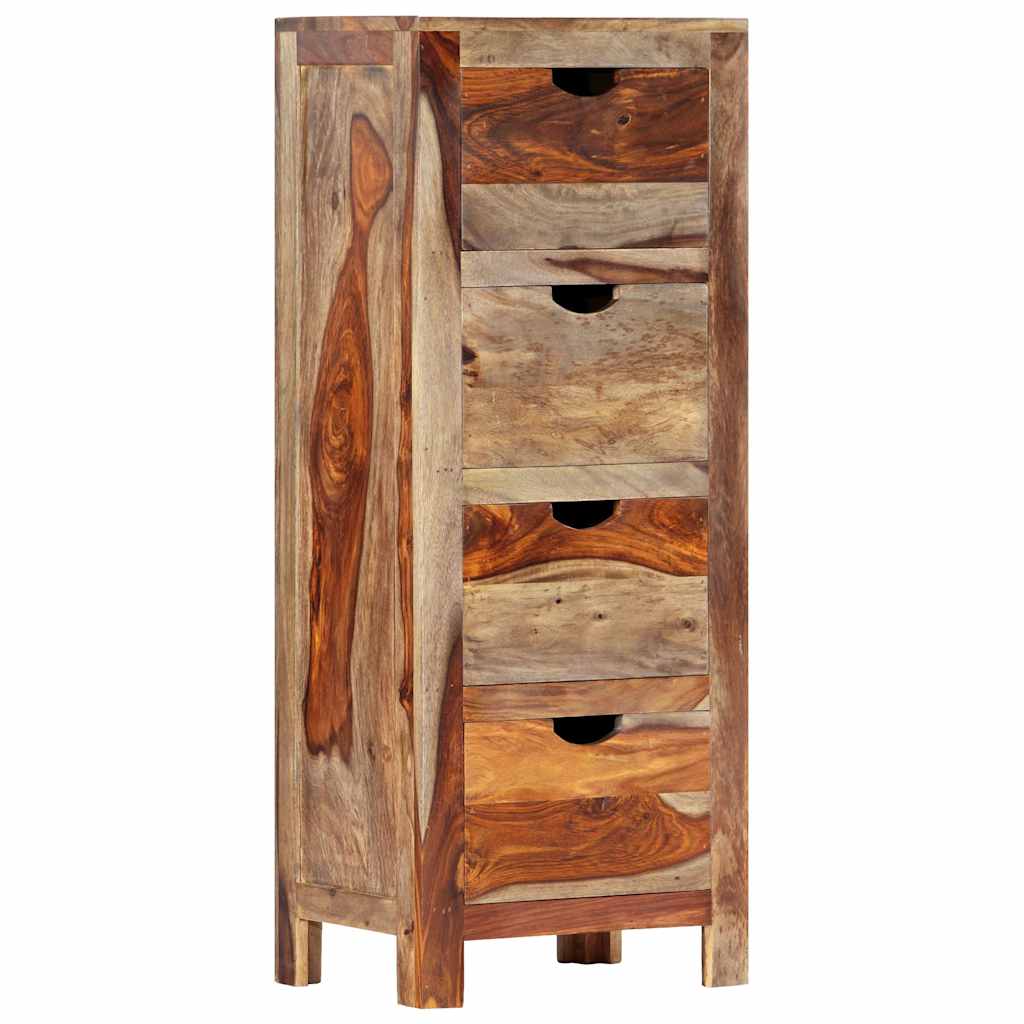 Drawer Cabinet 40x30x100 cm Solid Acacia Wood