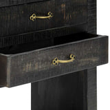 Side Cabinet 60x30x80 cm Solid Mango Wood - Rear View