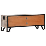 TV Cabinet 120x30x40 cm Solid Acacia Wood - Side View